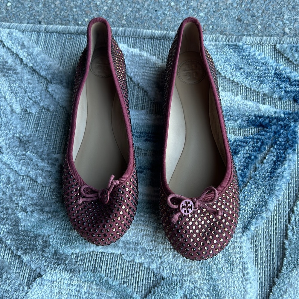Tory Burch raspberry Chelsea flats - Picture 2 of 6
